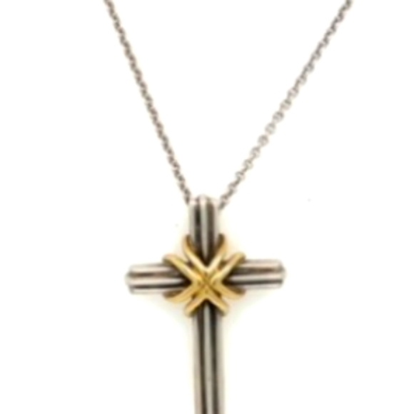 18K Men's Tiffany & Co. Sterling Silver Signature - Picture 3 of 4